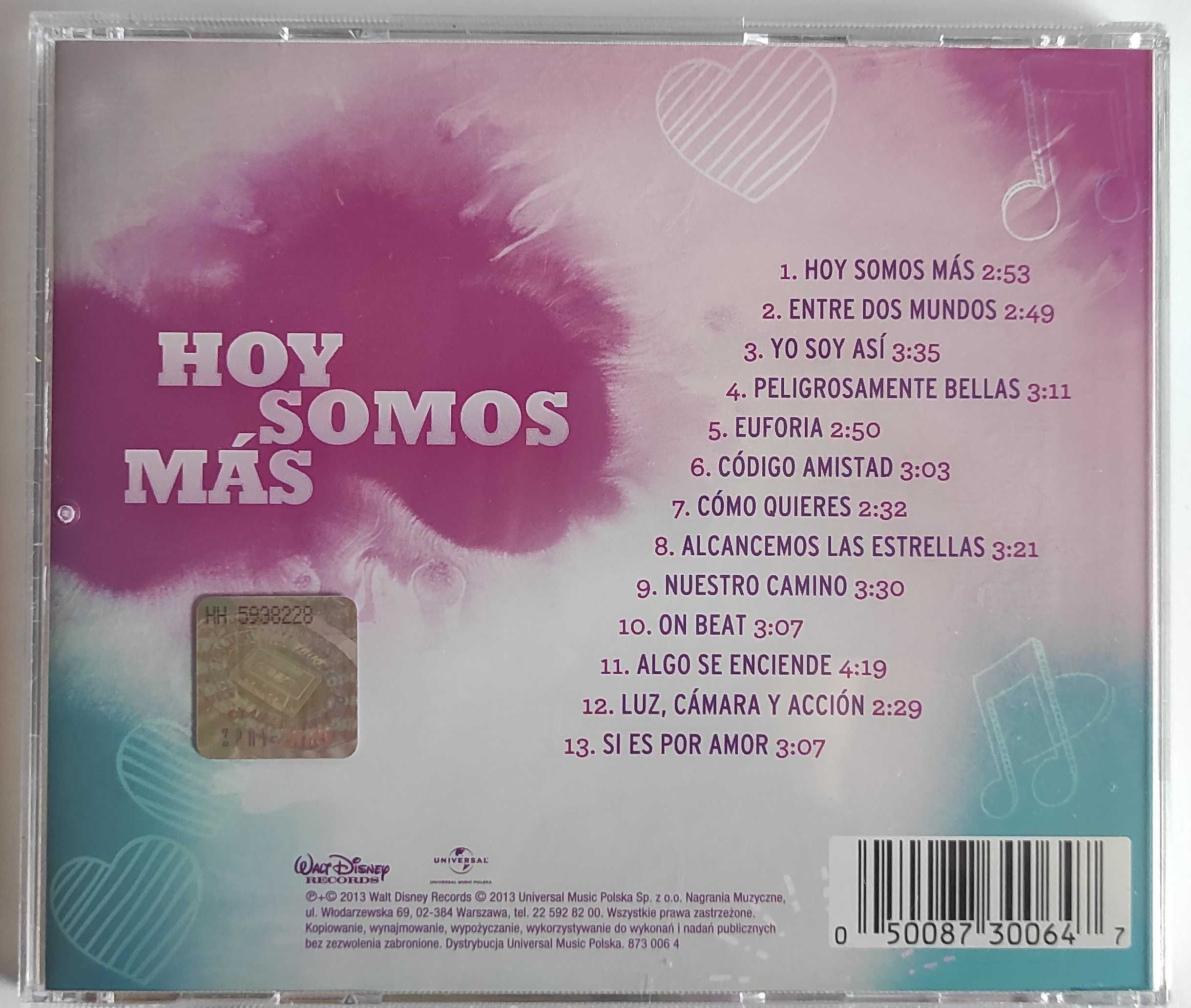 Płyta CD Violetta Hoy Somos Mas
