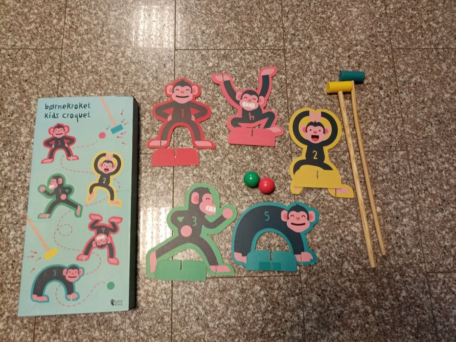 Krykiet dla dzieci z małpkami, Bornekroket Ikea