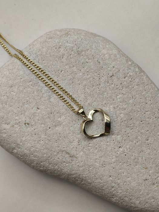 Złota Zawieszka Piękne Serce Pr.585 Nowa Zapraszamy