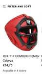 Capacete Boxe RDX M T1F COMBOX
