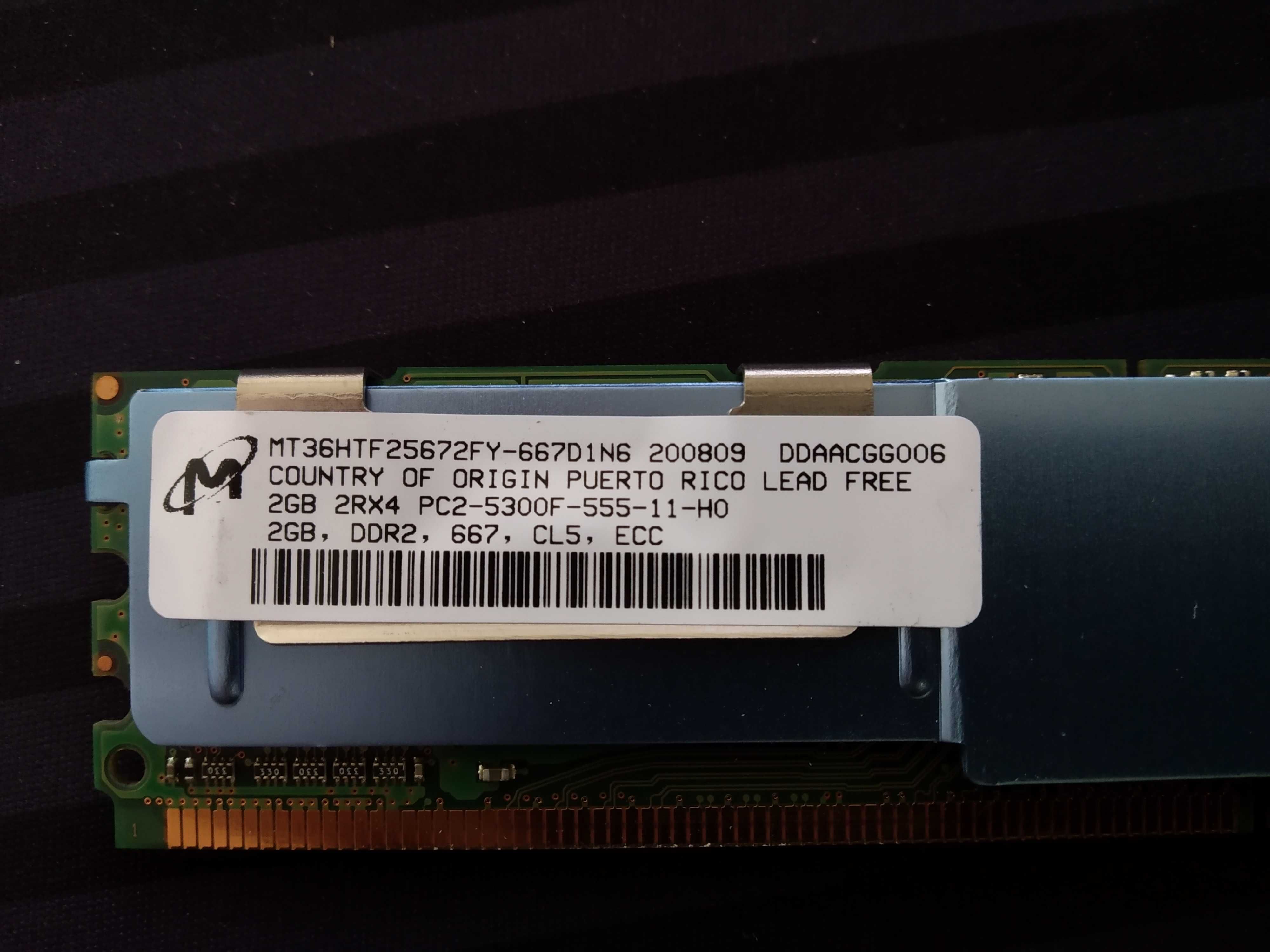 Memórias para Mac Pro 1.1 e 2.1 - 2GB DDR2 667MHz (PC2-5300F)