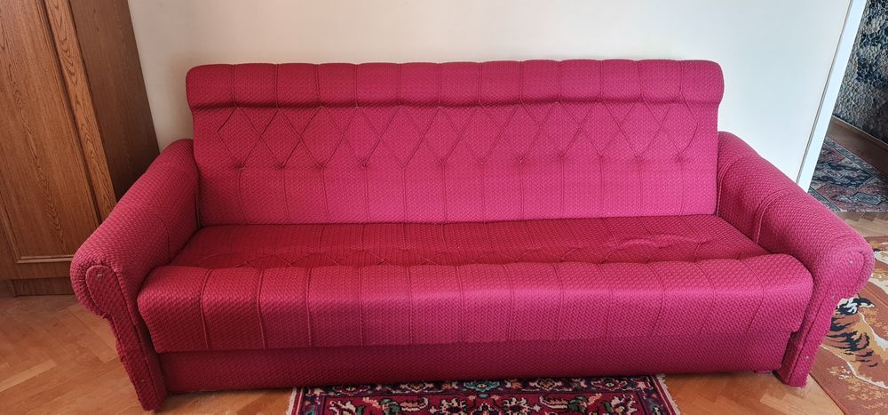 Komplet wersalka +2 fotele +2 pufy