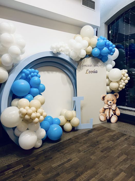 Ścianka balonowa / chrzest swiety / urodziny/ ślub
