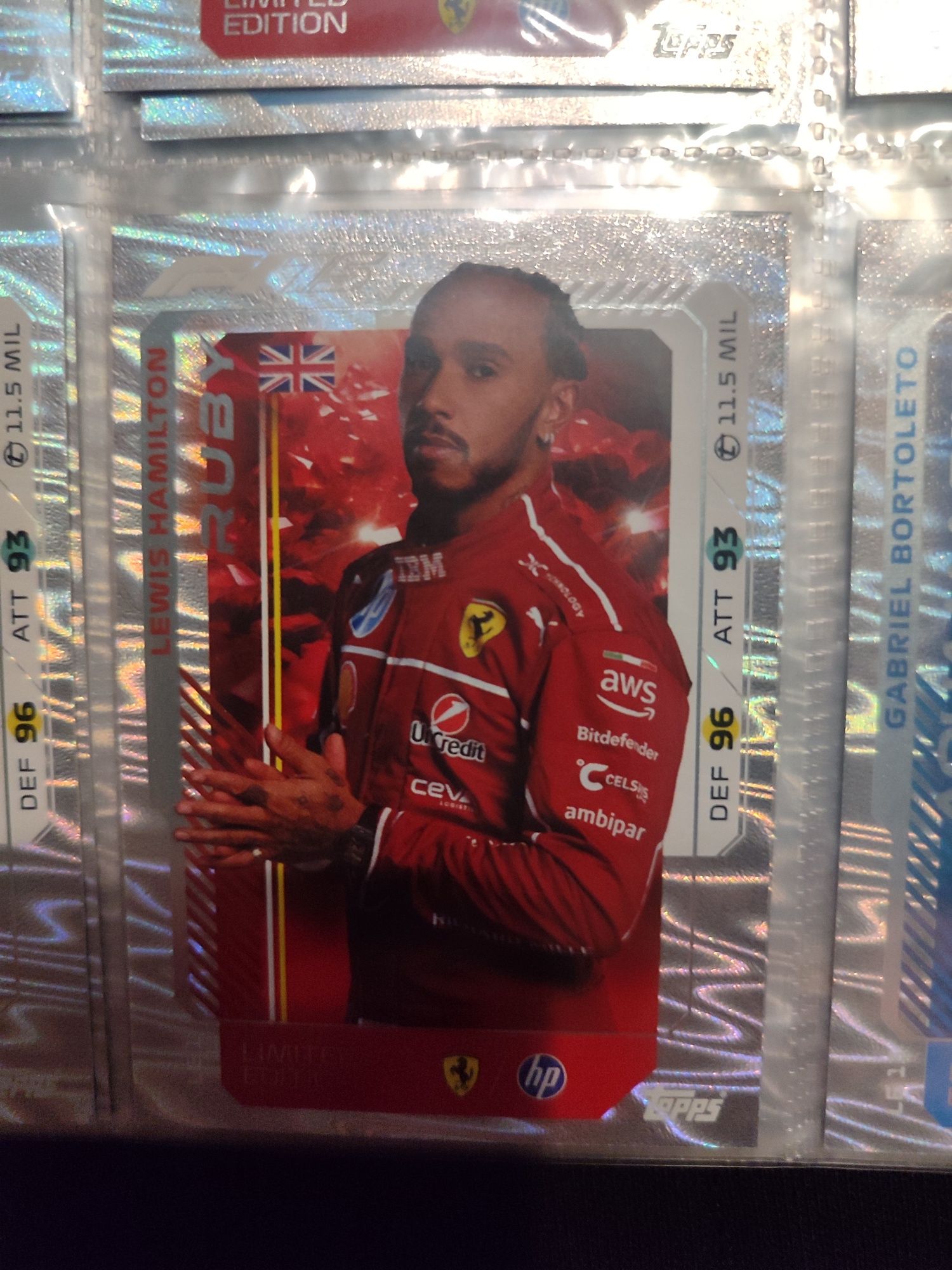 Lewis Hamilton LE Ruby F1 turbo attax 2025