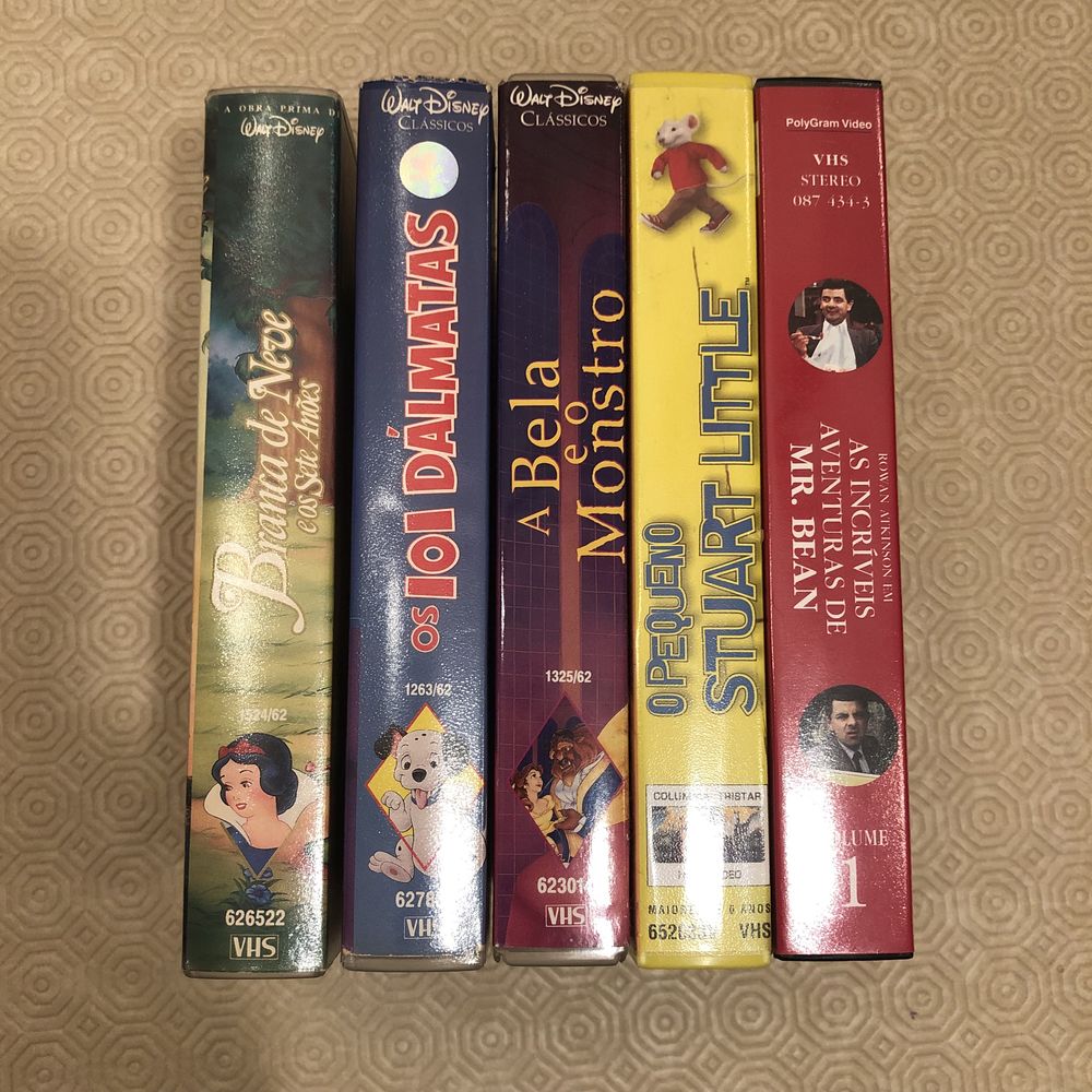5 filmes VHS