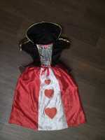 Карнавальный костюм платье красная королева Алиса в стране чудес 7 8 л