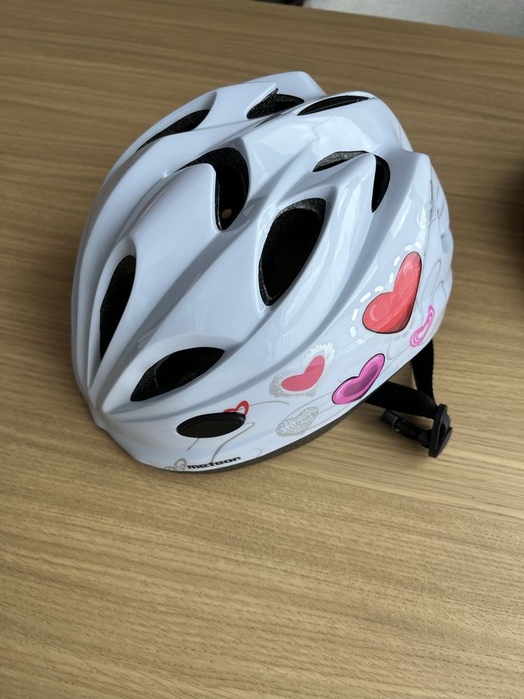 Kask rowerowy dziecięcy Meteor serca S 48-52 cm