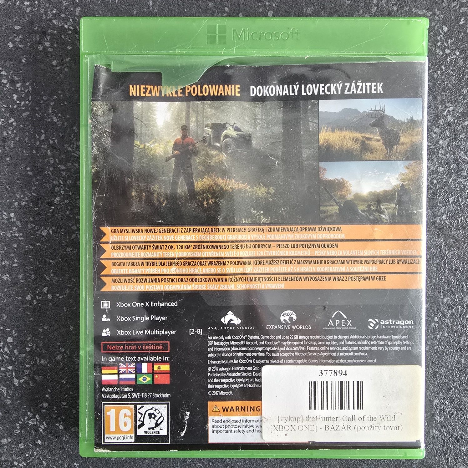 The Hunter Call of the Wild xbox one wersja PL