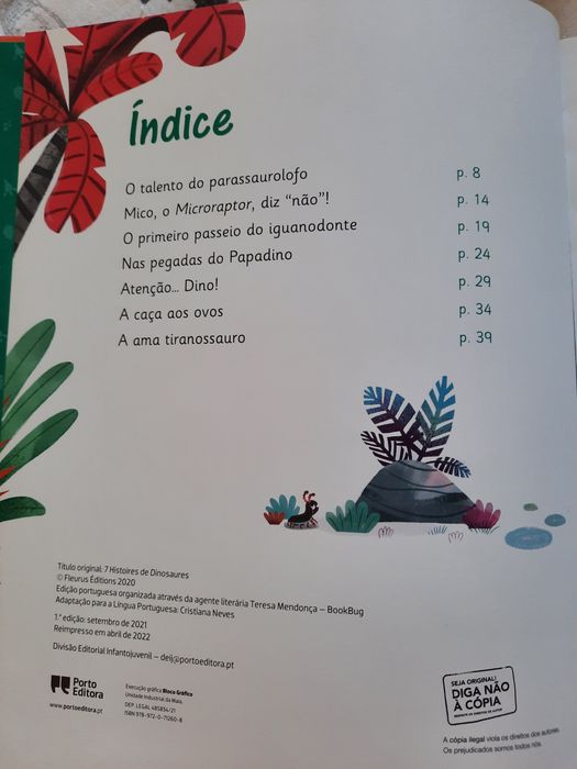 Livro infantil 7 História de Dinossauros
