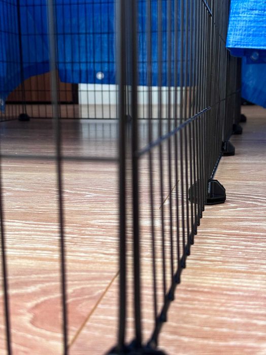 Klatka Metalowa Dla Królika Do Mieszkania z Wytrzymałą Folią Na Góre