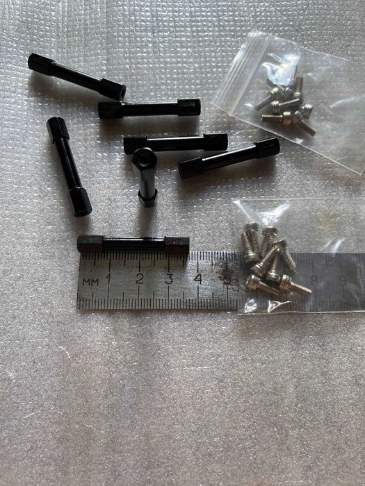 Стойка алюминиевая 37мм для карбонових рам квадрокоптера ПК дрон FPV