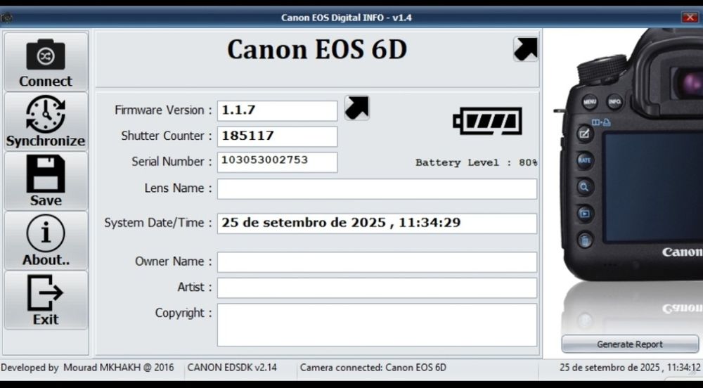 Canon 6d, punho, lente, flash e cartão de memória