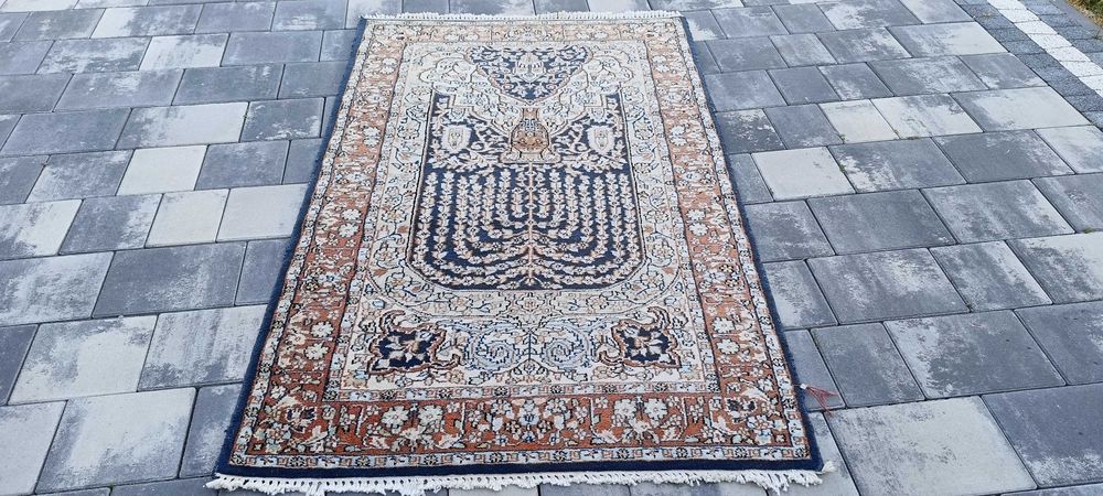 Isfahan dywan wełniany tkany ręcznie 160 x 95 cm perski wełna