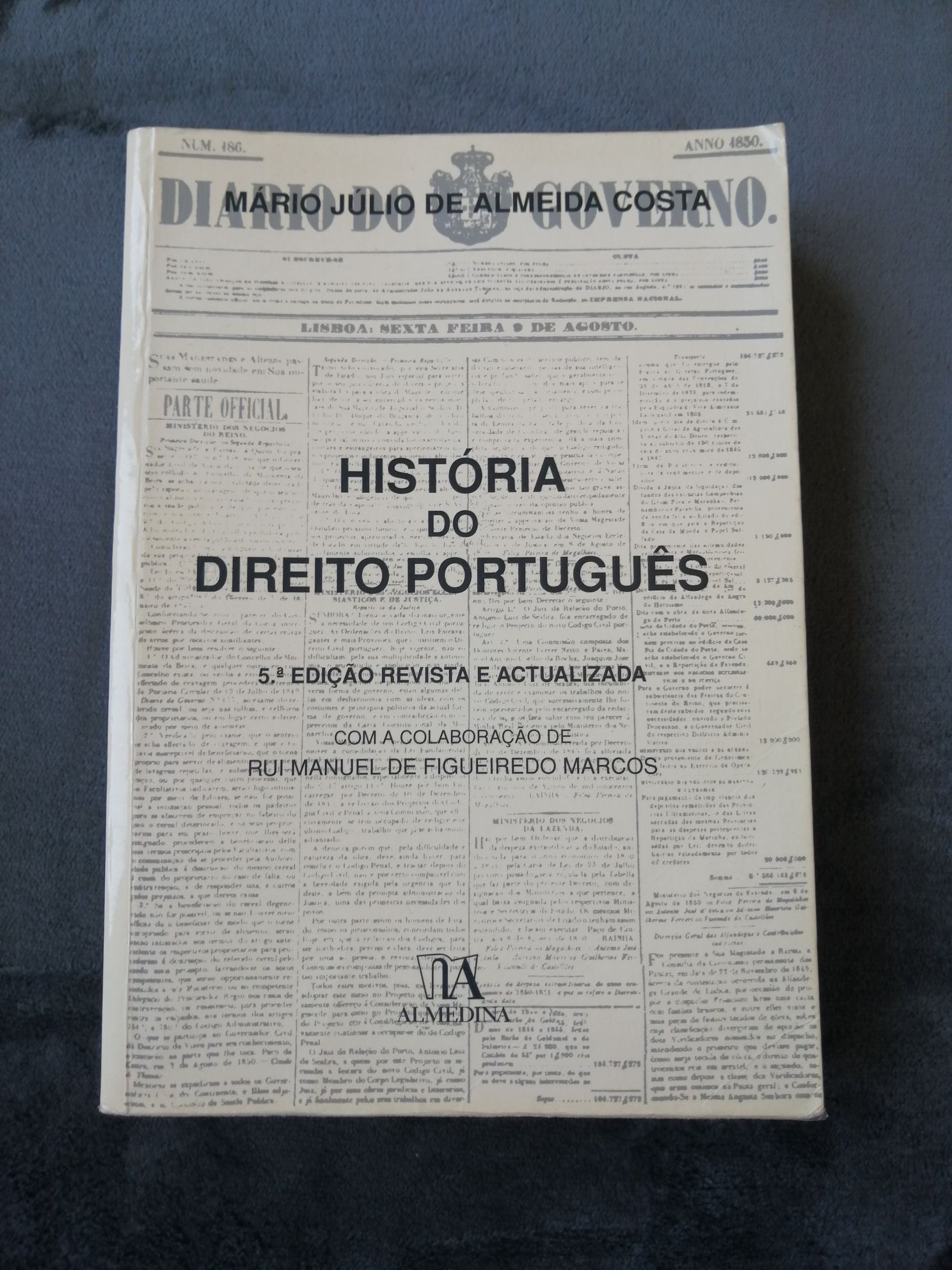 História do Direito Português, Mário Júlio Almeida (portes grátis)