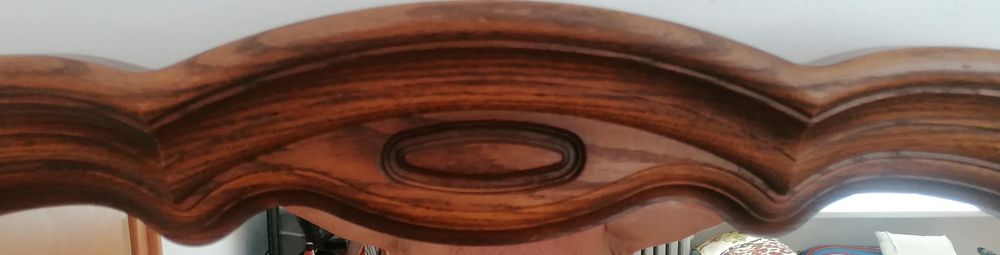 Komoda z lustrem, holenderska, stylowa, dąb, pojemne szuflady