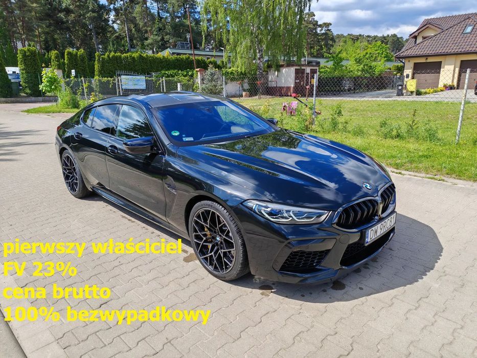 BMW M8 pierwszy właściciel, FV 23%, cena brutto, 100% bezwypadkowy