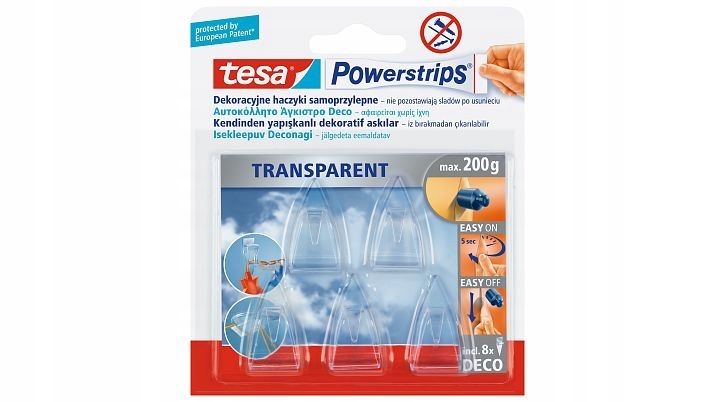 Haczyki samoprzylepne tessa 5szt 200g