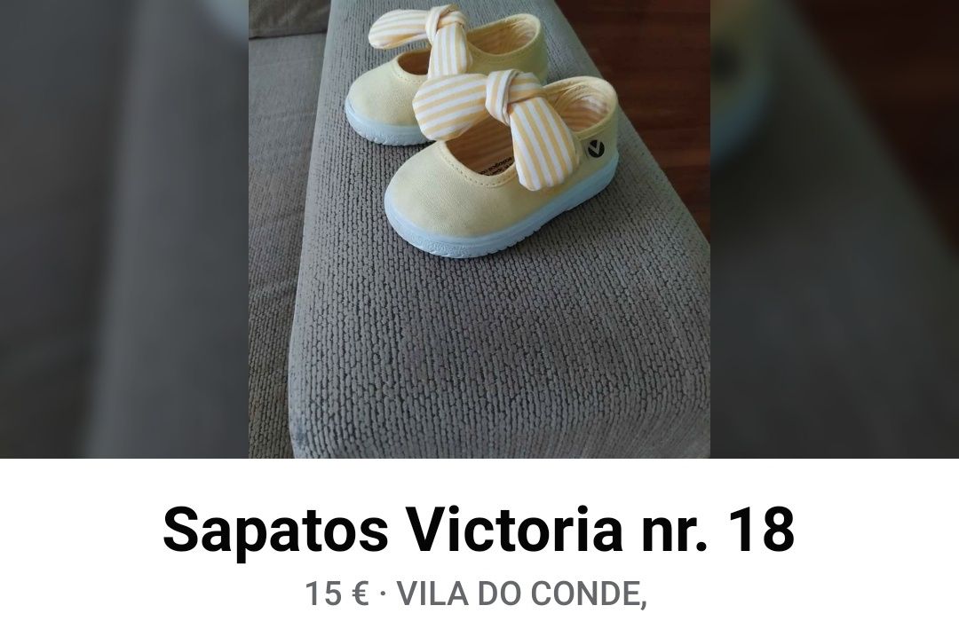 Sapatos Vitória número 18