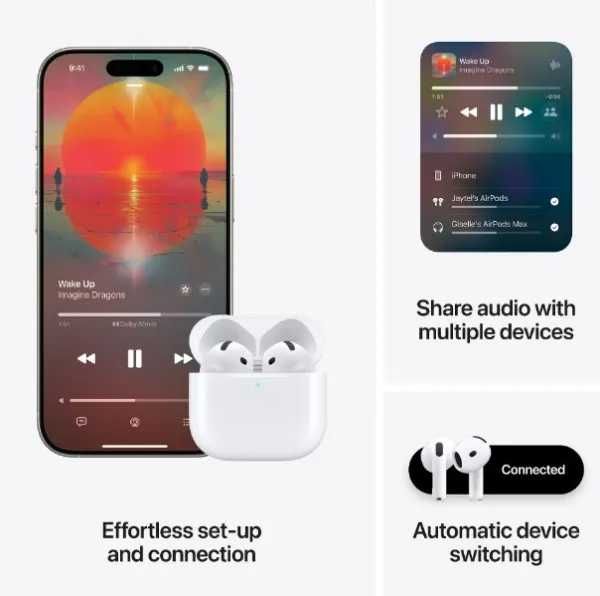 Навушники Apple AirPods 4 with Active Noise Cancellation (MXP93)