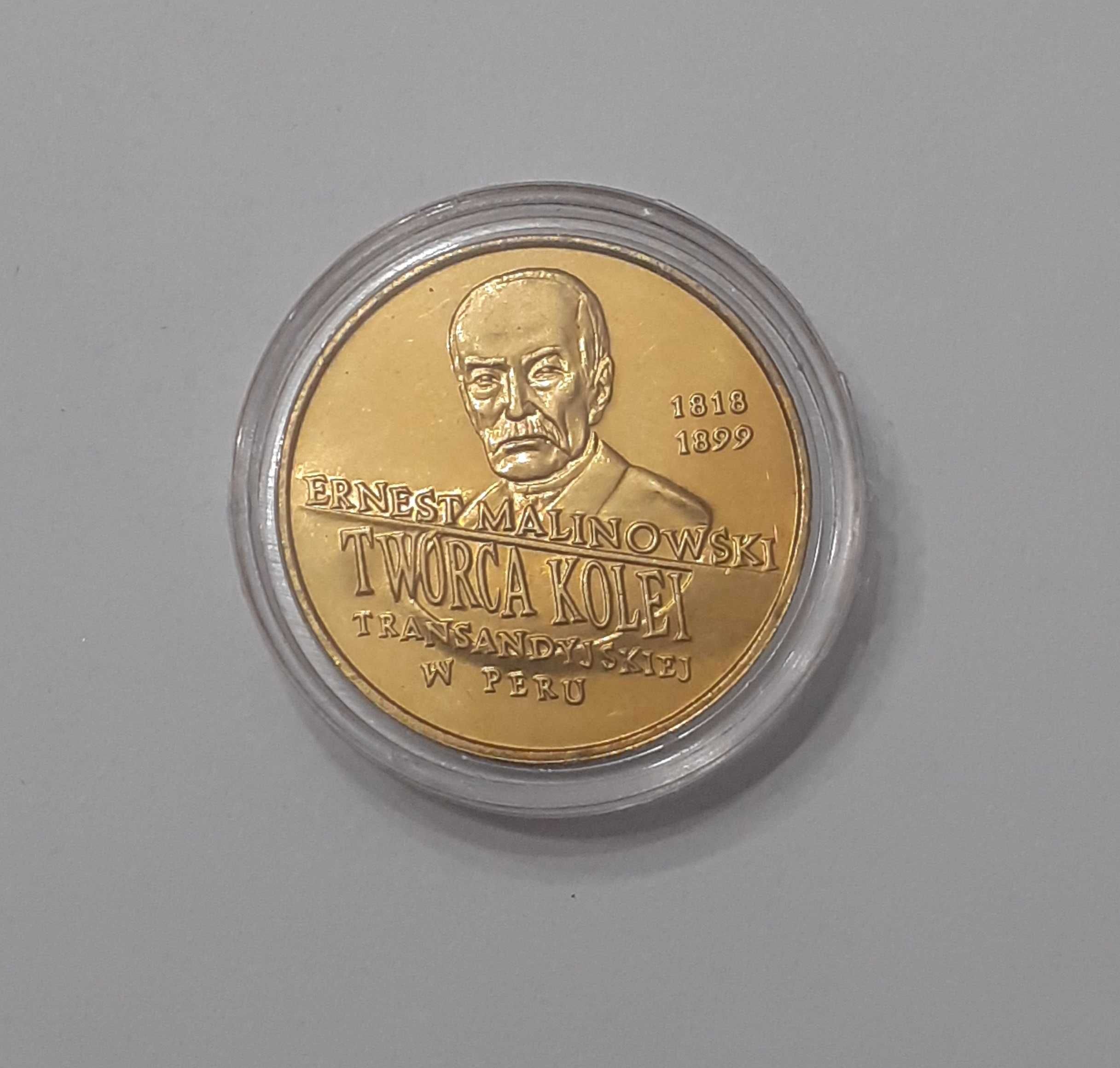 2 zł 100. rocznica śmierci Ernesta Malinowskiego 1999