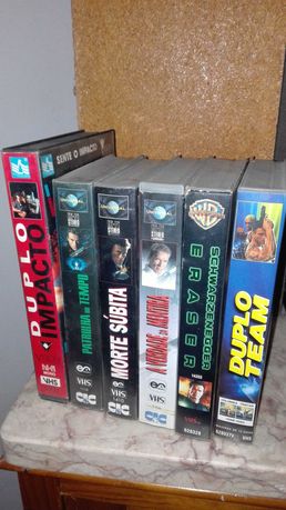 Coleção VHS - Van Damme & Schwarzenegger