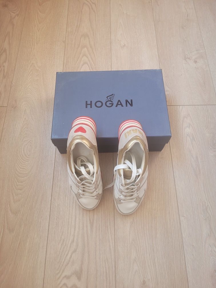 Кожаные кроссовки HOGAN