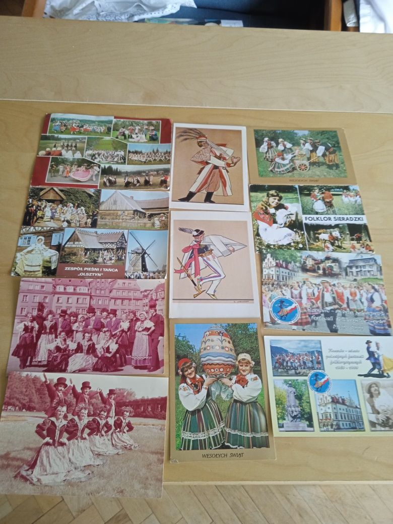 pocztówki z motywem folklorystycznym