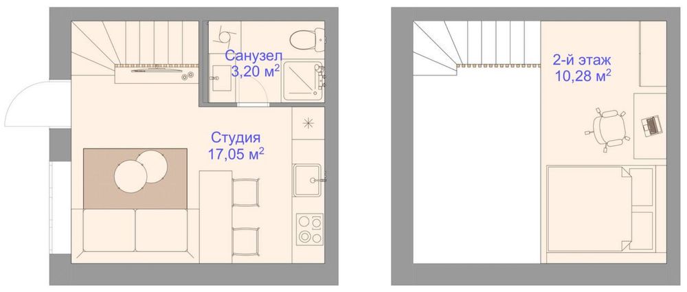 2х поверхові смарт квартири з двориком Білогородка
