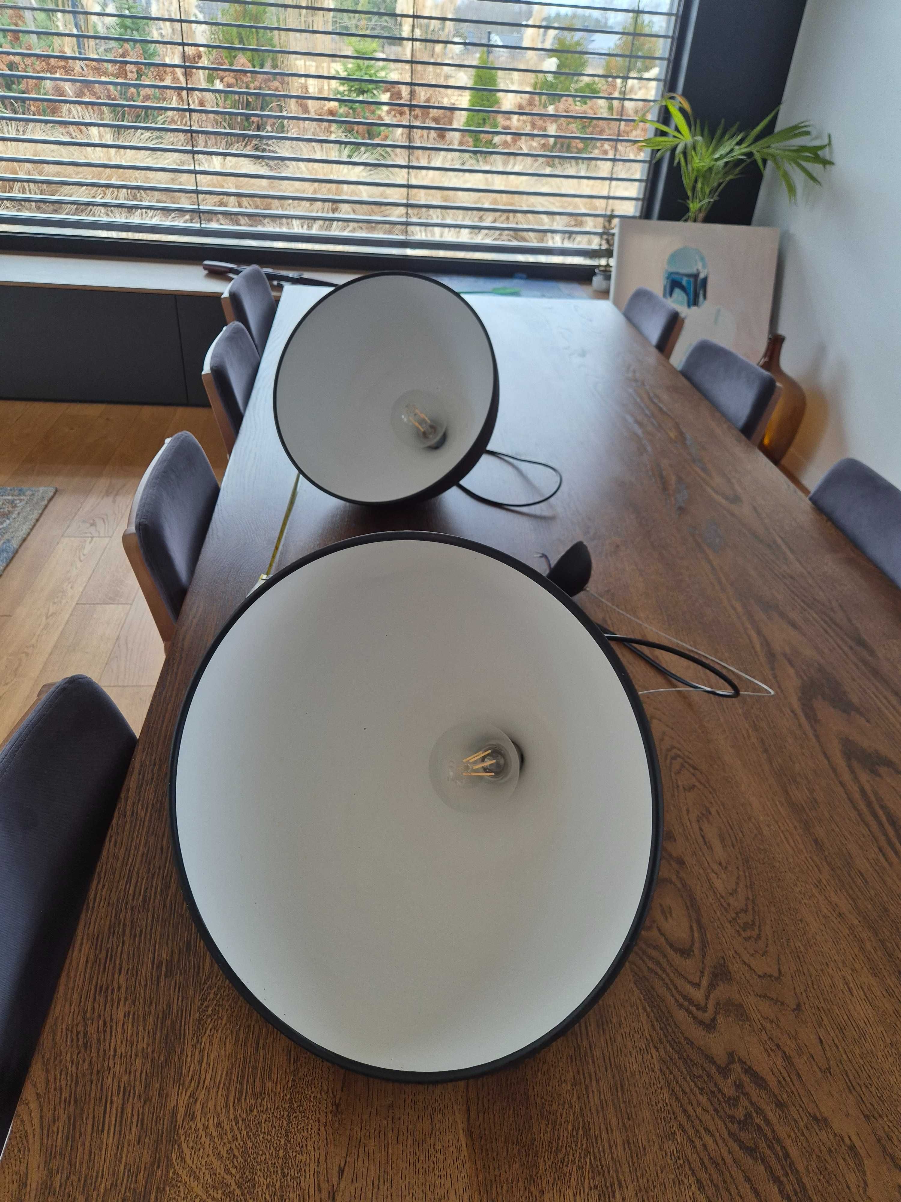 Czarna lampa wisząca typu łezka Loft Design plus żarówki