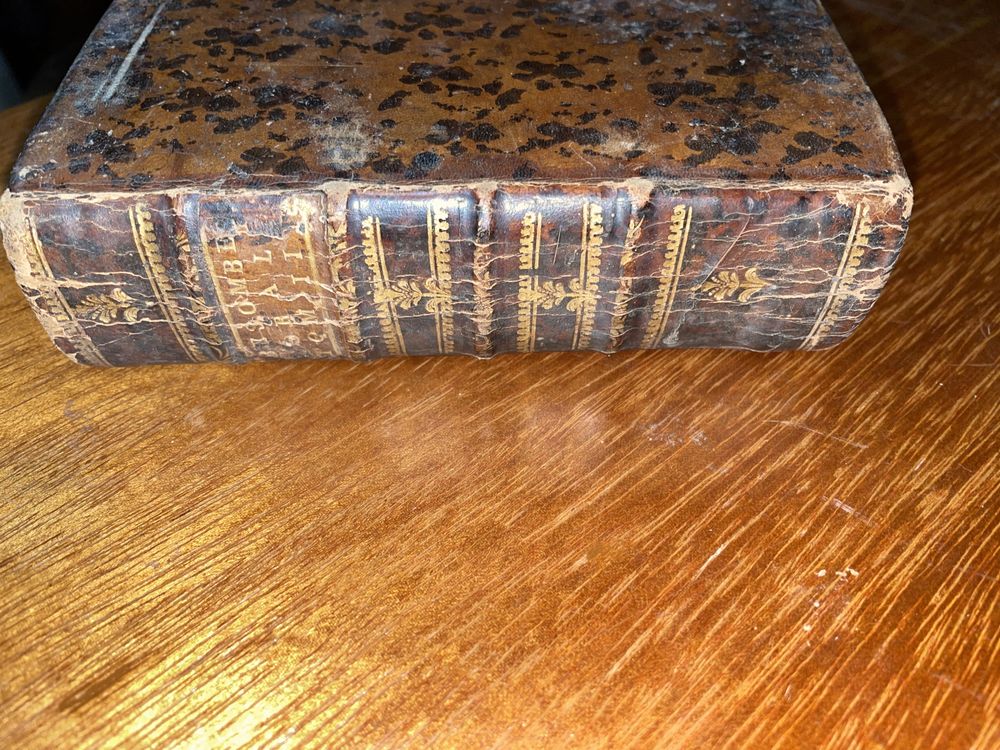 Livro antigo moral cristã, escritura sagrada ano 1791