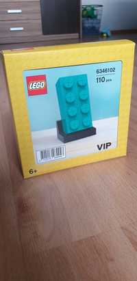 LEGO  VIP Turkusowy klocek 2x4 (zestaw limitowany )