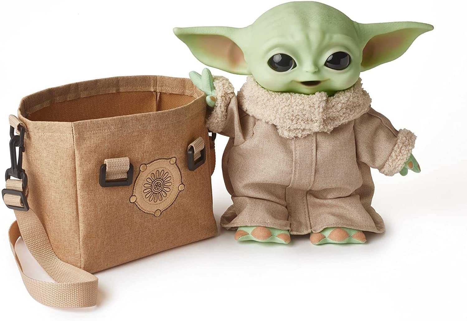 Малыш Йода в сумке со звуком, Мандалорец Star Wars The Child,  Mattel