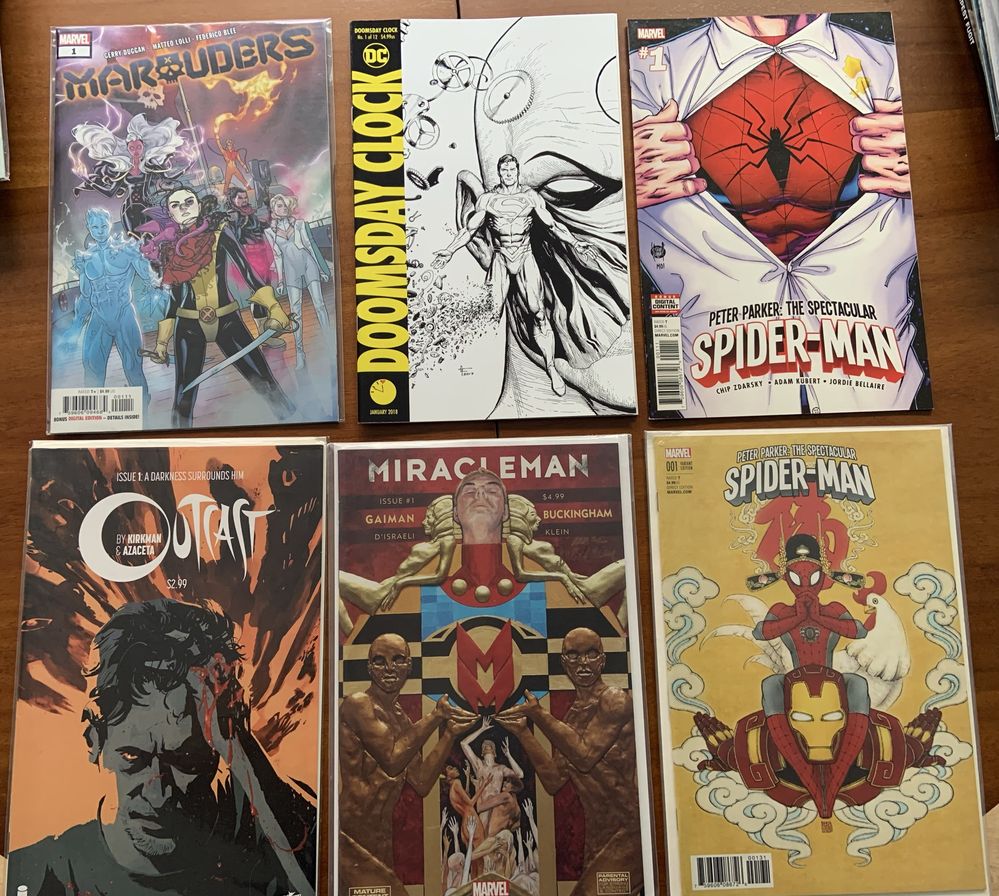 Comics batman, spiderman, hulk, x-men, civil war, secret empire, vador