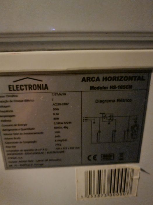 Arca Congeladora Electronia 146 lts