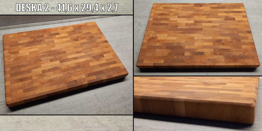 Olchowa deska do krojenia/serwowania | 42x29 | Sztorcowa | Endgrain