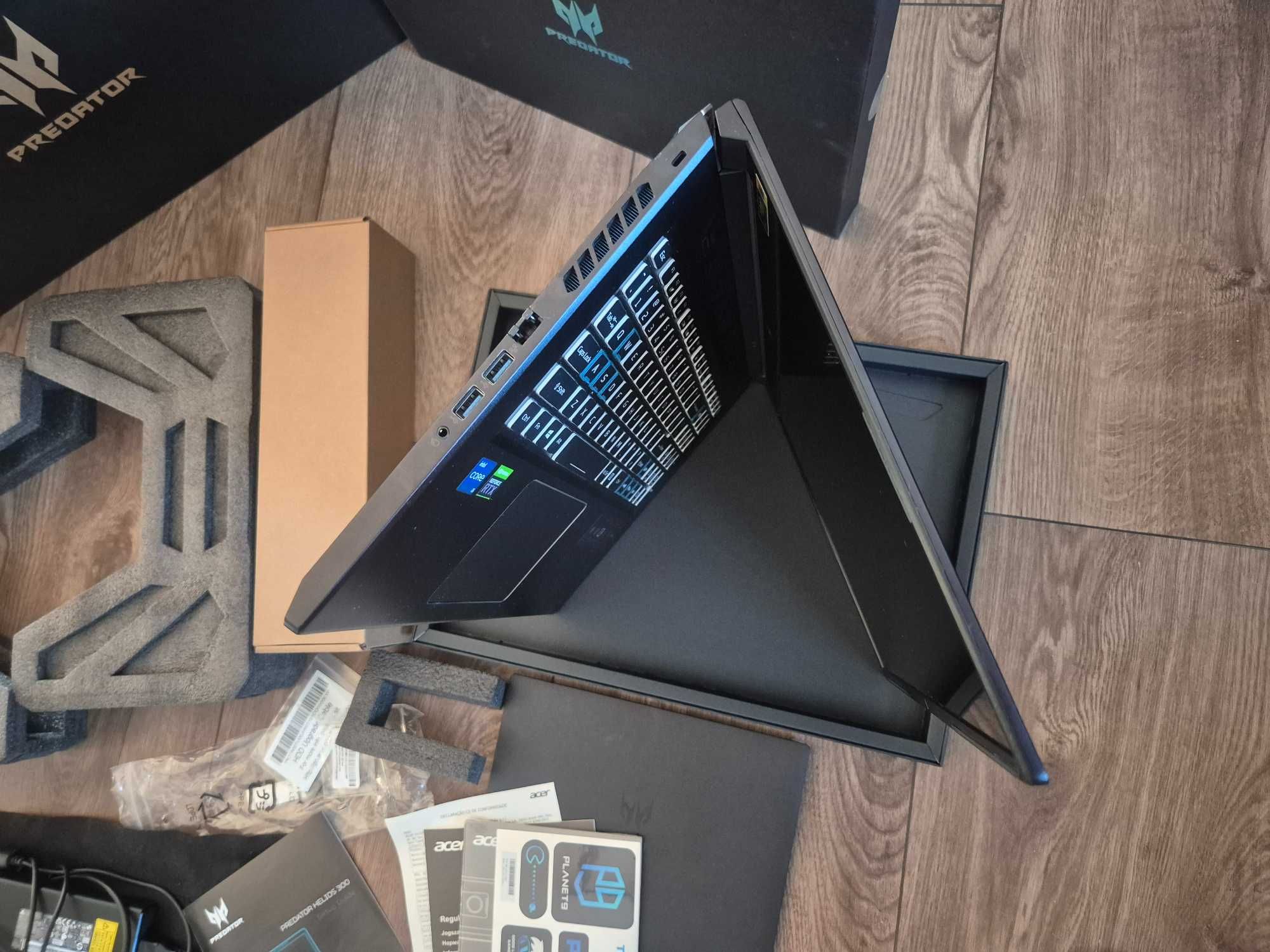 JAK NOWY ACER PREDATOR helios 300 17'okazja 3050ti i5 gamingowy laptop