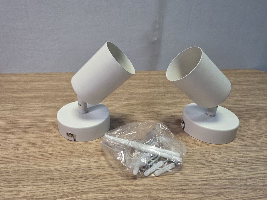 2x lampa kinkiet ścienny- Biały