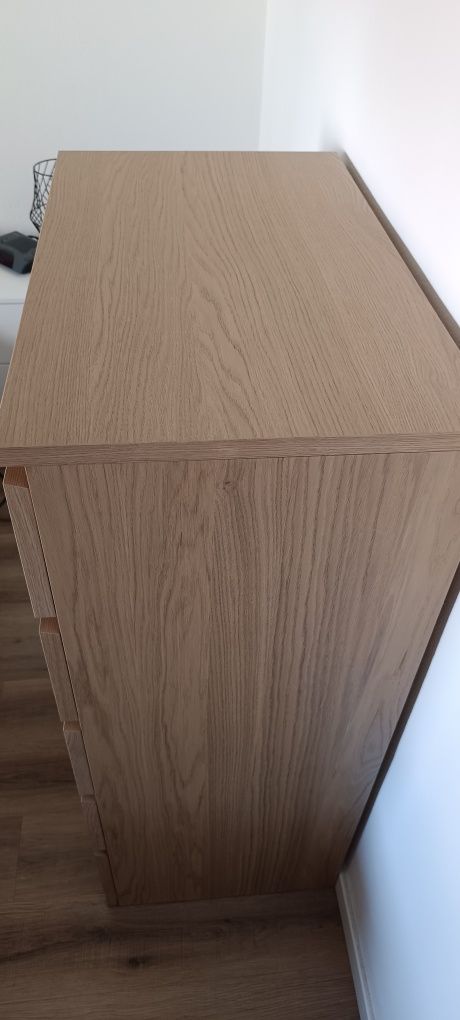 Cómoda Malm IKEA 6 Gavetas Carvalho