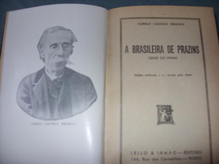 Livro "A Brasileira de Prazins" de Camilo Castelo Branco