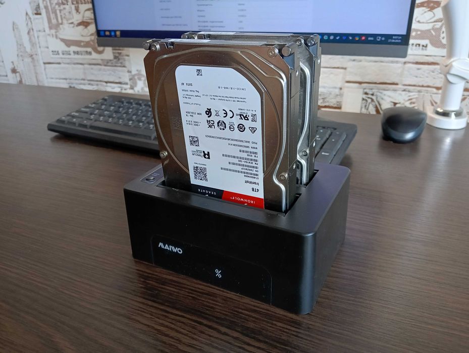 Док-станція Maiwo K3082A для 2-x HDD
