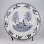 Prato Grande Faiança Portuguesa Séc. XIX - 34 cm