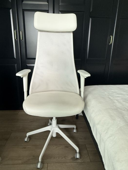 Krzesło biurowe z podłokietnikami, Grann biały JÄRVFJÄLLET IKEA
