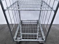 Wózek Transportowy Gniazdowy Platforma Kosz Siatkowy Magazynowy Sklep