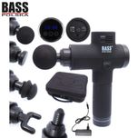 BASS POLSKA Masażer Wibracyjny Pistolet Do Masażu 6 Głowic Lcd