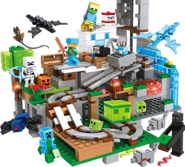 Klocki Mineworld - Górska Jaskina, Kopalnia - 587 Sztuk,  NOWE