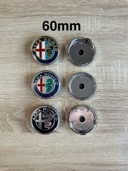 Conjunto 4 Centros Alfa Romeo 50mm 56mm 60mm