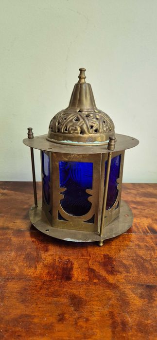 Marokański lampion latarnia świecznik orient witrażowa lampa Maroko