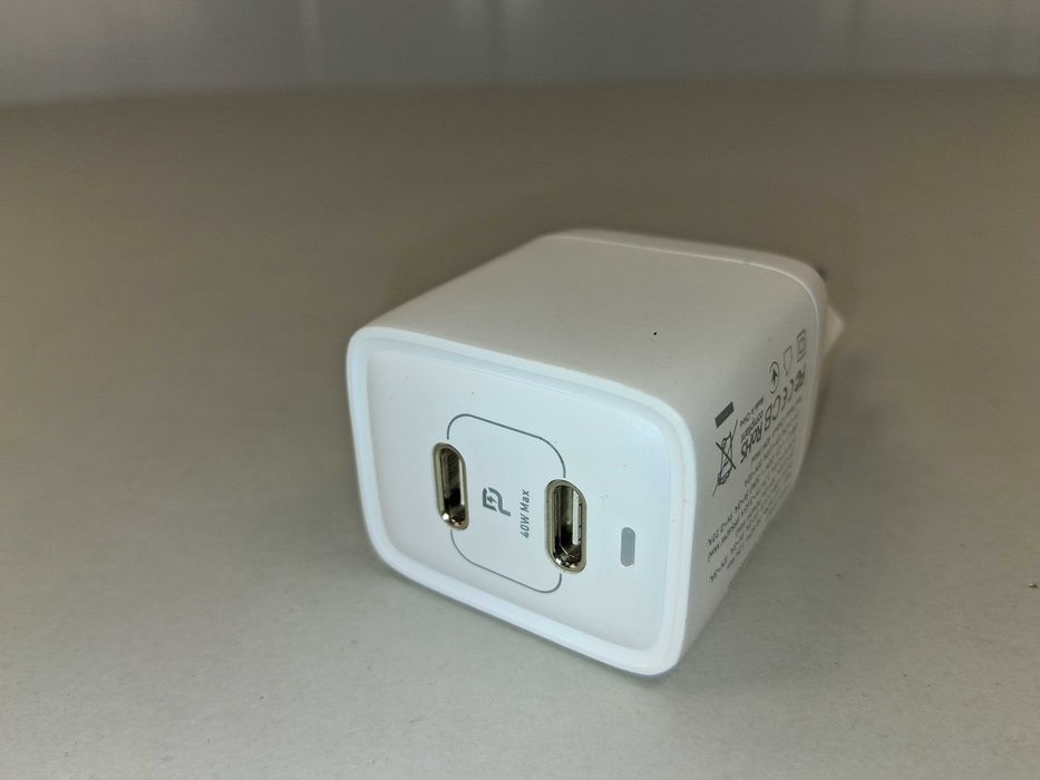 N246 Ładowarka Sieciowa 40W PD PPS USB-C Podwójne Szybkie Ładowanie
