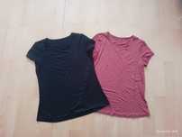 Bluzka bluzeczka T-shirt koszulka damska krótki rękaw Basic 2-pak