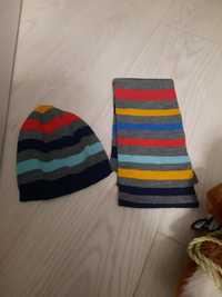 Komplet czapka + szalik zestaw chłopięcy
